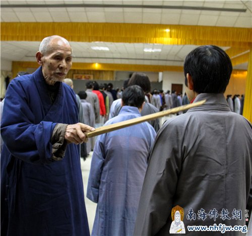 悟智首座打警策
